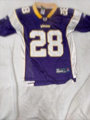 Camiseta de los Minnesota Vikings #28 Adrian Peterson talla juvenil mediana Foto 1 de 4