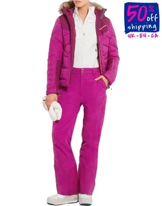 RRP€465 PEAK PERFORMANCE Quilted Jacket Size XL Thermo Cool Faux Fur Trim Hooded - Picture 1 of 7