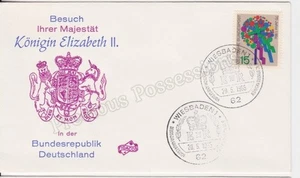 WEST GERMANY BUNDESPOST 1965 VISIT OF QUEEN ELIZABETH II WIESBADEN - Picture 1 of 1