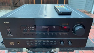 Vintage audiophile system Denon AVR 3600 receiver (w rem) and RTR II tower spkrs - Image 1 of 4