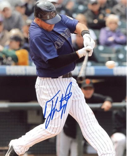 TY WIGGINTON COLORADO ROCKIES SIGNED 8X10 PHOTO W/COA - Image 1 of 1