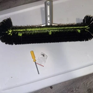 Swimming Pool Brush Head with Round Ends17.5 Heavy Duty Aluminum Back Head - Picture 1 of 3