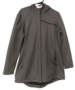 Bass Pro Natural Reflections Men’s L Jacket Gray Rain Coat Zipper Pockets Hooded - Picture 1 of 12