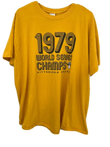 1979 World Series Champions Pittsburgh Pirates Retro Logo T-Shirt Size XL Cover