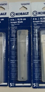 Kobalt Schaber Klinge 4" 5 Stück in Packung passt den meisten 4" Schaber Werkzeugen - Bild 1 von 2