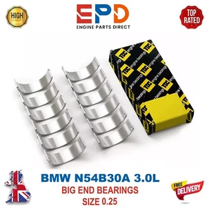 BMW TOURING 3.0L PETROL N54 N55 BIG END CONROD BEARINGS 0.25MM COUPE 11247628035 - Picture 1 of 6