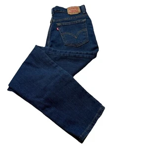 Levi's 512 Classic Slim Stretch Jeans Dark Blue Tapered Straight Leg Women’s 10 - Picture 1 of 9