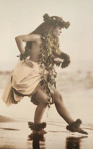 1993 Signed Randy Jay Braun HULA Hawaiian Heirloom Portrait Lithograph Hawaii - Picture 1 of 5