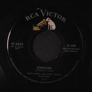 HANK SNOW: reminiscing RCA 7" Single 45 RPM - Picture 1 of 2
