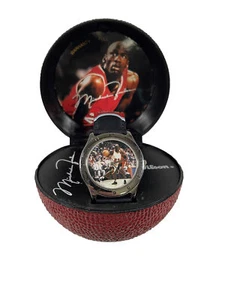 Vtg 90s Michael Jordan Wilson Wrist Watch Basketball Collectible Chicago Bulls - Picture 1 of 14