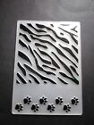 4x6 tiger stripes and paw Prints embossing folder used