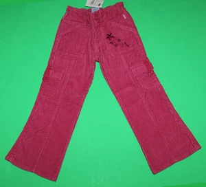 4 NWT Pumpkin Patch TOWN AND COUNTRY Dark Pink Corduroy Cargo PANTS Girls - Picture 1 of 2