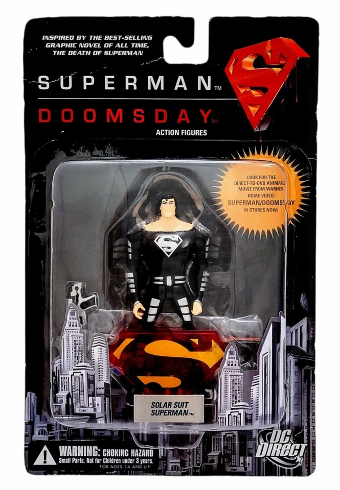 DC Direct Superman Doomsday Black Solar Suit Super Man Action Figure S75