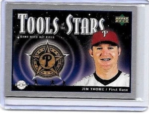 JIM THOME 2004 UD PLAYBALL TOOLS OF THE STARS GAME USED BAT ~ PHILS - Picture 1 of 1