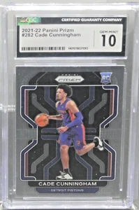 2021-22 Panini Prizm Cade Cunningham RC Rookie Pistons #282 CGC 10 GEM MINT - Picture 1 of 2