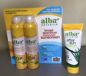 ALBA BOTANICA 2er Pack Sonnencreme plus 80% Aloe Vera Lotion After Sun Behandlung - Bild 1 von 4