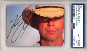 Album FIRMATO Kenny Chesney copertina scheda fotografia immagine PSA DNA COA certificato - Foto 1 di 2