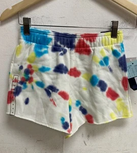 DSG Girls Boyfriend Fleece Short Swirl Pride Tie Dye Stylish Trendy DAG12331W - Picture 1 of 6