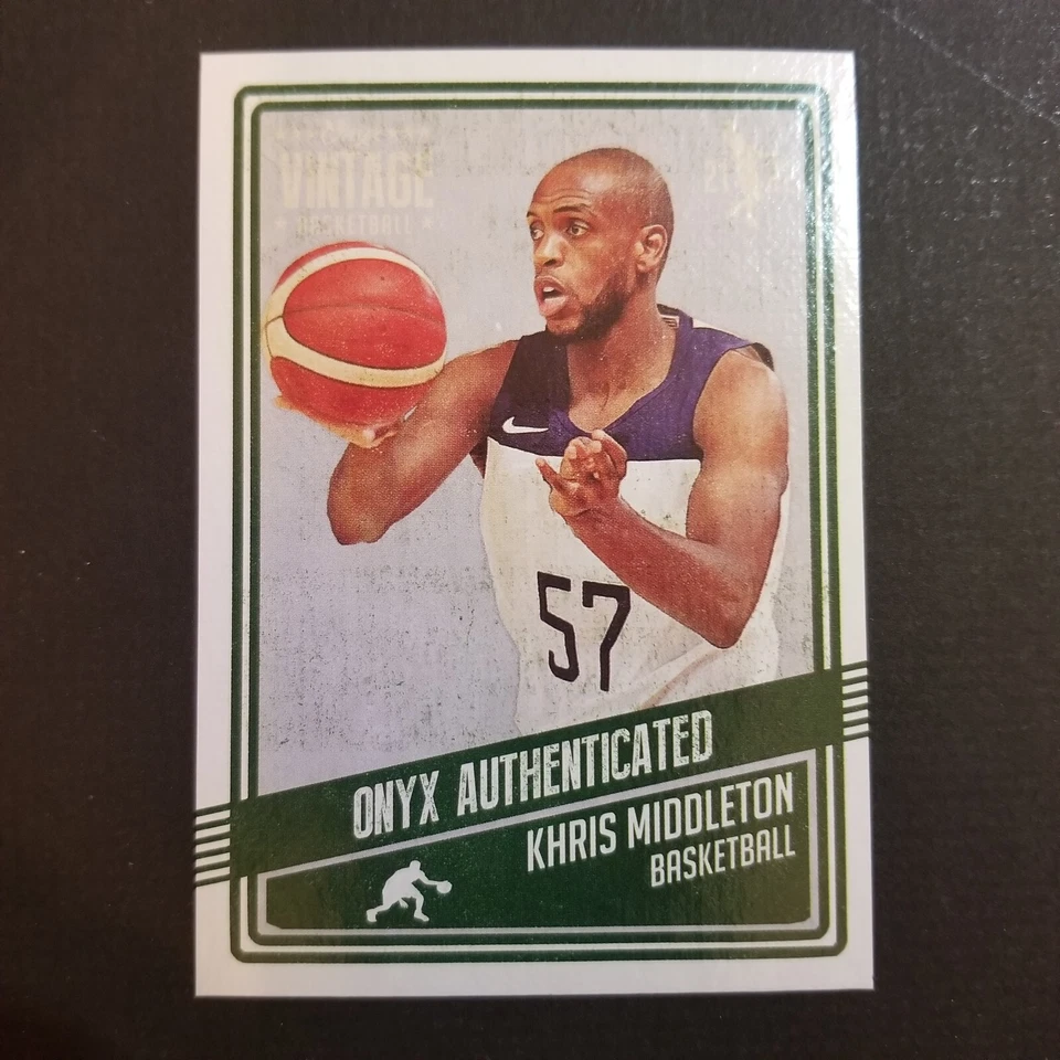 2021-22 Onyx Vintage Basketball KHRIS MIKKLETON Texas A&M Aggies Milwaukee BUCKS - Image 1 of 2