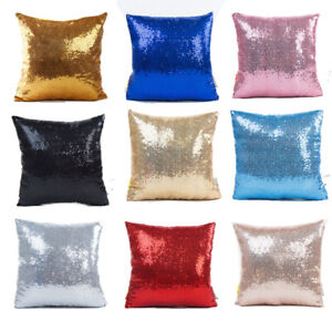 15.7" Glitter Sequin Pillow Cover Waist Throw Sofa Cushion Case Home Decoration