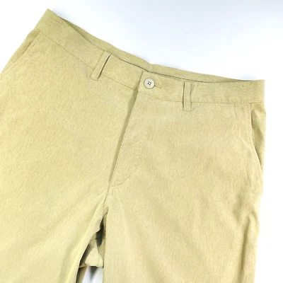 PATAGONIA Pants Men 34 Intransit Lightweight Outdoors Hike Flap Pockets Mustard - Image 1 of 4