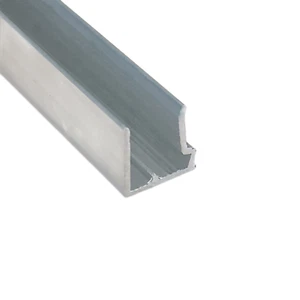 Alu-Abschlußprofile Alu silber Stegplatten 10 mm U-Profil mit Tropfrand 1045 mm - Bild 1 von 3