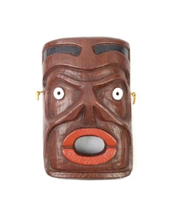 Vintage Pacific Northwest First Nations Tlingit Ceremonial Mask Ceramic - Picture 1 of 6