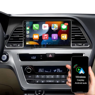 Android 15 Apple Carplay Car Radio Stereo GPS Navi For HYUNDAI SONATA 2015-2017 - Image 1 of 4