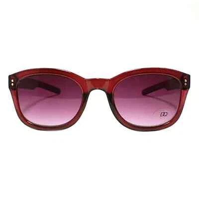 Gafas de sol para mujer simples ovaladas rectangulares lindas tonos delicados UV400 púrpura Foto 1 de 4