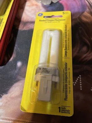 (1) NEW Genuine GE Standard Compact Fluorescent 5W (1 Light Bulb) F5BX/SPX27/CD - Image 1 of 2