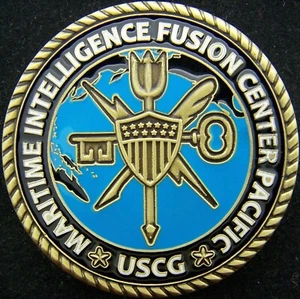 US Coast Guard USCG Intelligence Fusion Center Pacific Challenge Coin - Picture 1 of 2