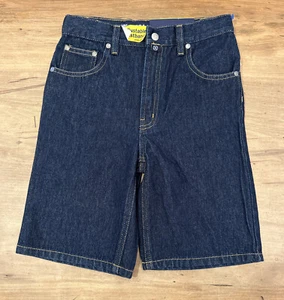 Nautica Shorts Loose Easy Fit Denim Jean Boys 6 Large NEW Dark Adjustable Waist - Picture 1 of 4