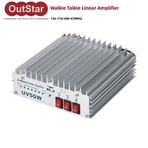 Amplificador lineal walkie talkie dúplex de doble banda UV 136-174/400-470 MHz BJ-UV50W - Imagen 1 de 7