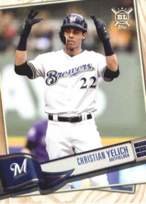 2019 Topps Big League #300 Christian Yelich Milwaukee Brewers - Image 1 of 2