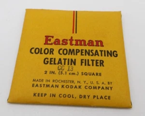 KODAK CC 13 - Color Compensating Gelatin Filter 2 in 5.1cm Square - Picture 1 of 2
