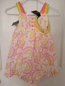 Cynthia Rowley Little Girls Size 4 Floral Sundress With Matching Headband NWT - Picture 1 of 15