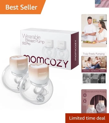 Portable S12 Pro Breast Pump with Soft Flange, 9 Levels, 2 Pack - Cozy Pink - Image 1 of 4