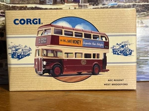 CORGI 97003 AEC REGENT DOUBLE DECK BUS WEST BRIDGEFORD LTD ED 61A CLIFTON - Picture 1 of 10