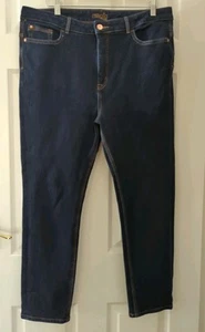Marks And Spencer Magic Slim Fit Jeans Size 18 Short Indigo Blue M&S - Picture 1 of 7