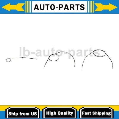 3x Cabo de Freio de Estacionamento Frontal Traseiro Para 1995 GMC K2500 5.7L 1995 GMC K2500 5.0L - Imagem 1 de 4