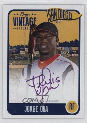 2020 Onyx Vintage Extended Purple Ink Auto /10 Jorge Ona #EAJO Auto - Image 1 of 2