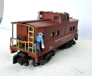 Caboose de acción iluminado American Flyer S 977 de colección con freno de metal  - Imagen 1 de 9