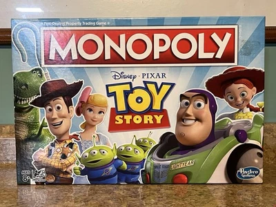 Disney Toy Story Monopoly Board Game Pixar Hasbro ParkerBrother Ages 8+ Complete - Image 1 of 4