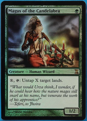 Magus of the Candelabra FOIL Time Spiral NM Green Rare CARD (507983) ABUGames - Image 1 of 2