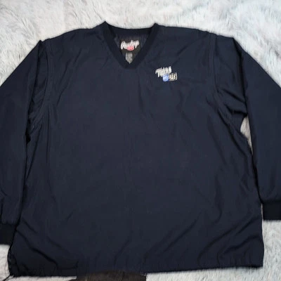 Chaqueta Rawlings Para Hombre XL Azul Atlética Ligera Béisbol Mangas Extraíbles Foto 1 de 4