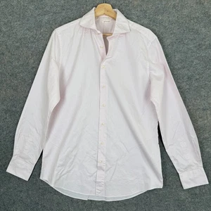 Suit Supply Egyptian Cotton Button Shirt Mens 41 16 Slim Pink Formal Business - Picture 1 of 13