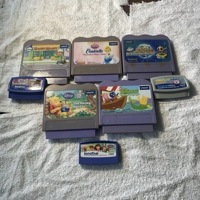 VTech V.Reader Learning Game Cartridges Lot Of 8 - Image 1 of 4
