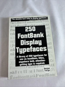 250 Font Bank Display Typeface - Picture 1 of 1