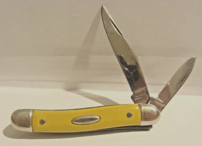 NEAR MINT ANTIQUE PROVIDENCE CUTLERY CO. U.S.A. YELLOW HANDLED POCKET KNIFE - Image 1 of 4