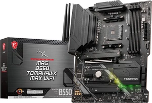 MAG B550 TOMAHAWK MAX WIFI Motherboard, ATX, AM4 - AMD Ryzen 5000 Ready - DDR4 B - Picture 1 of 12